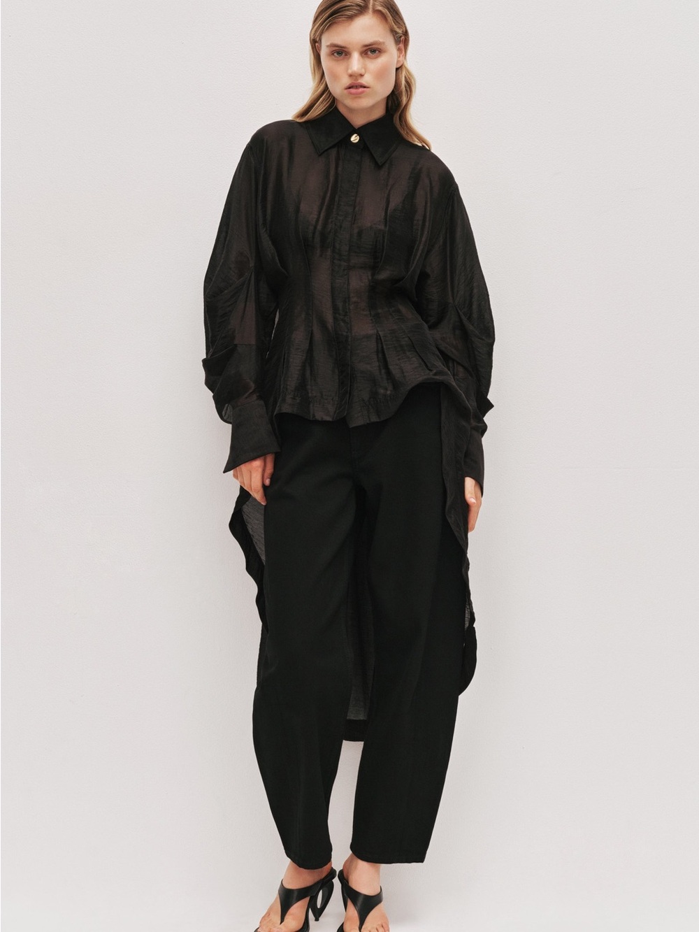 NWOT Aje MURPHIE LONG SHIRT